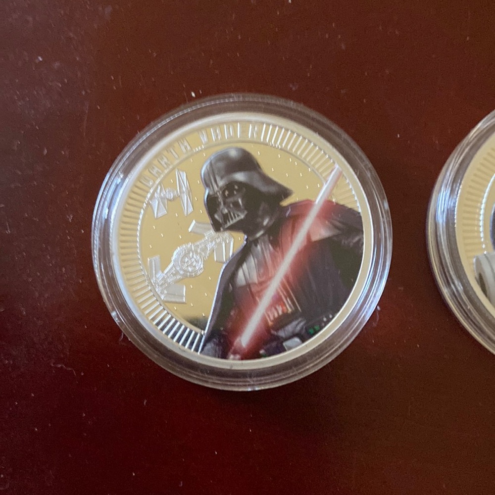 Assorted Star Wars coins